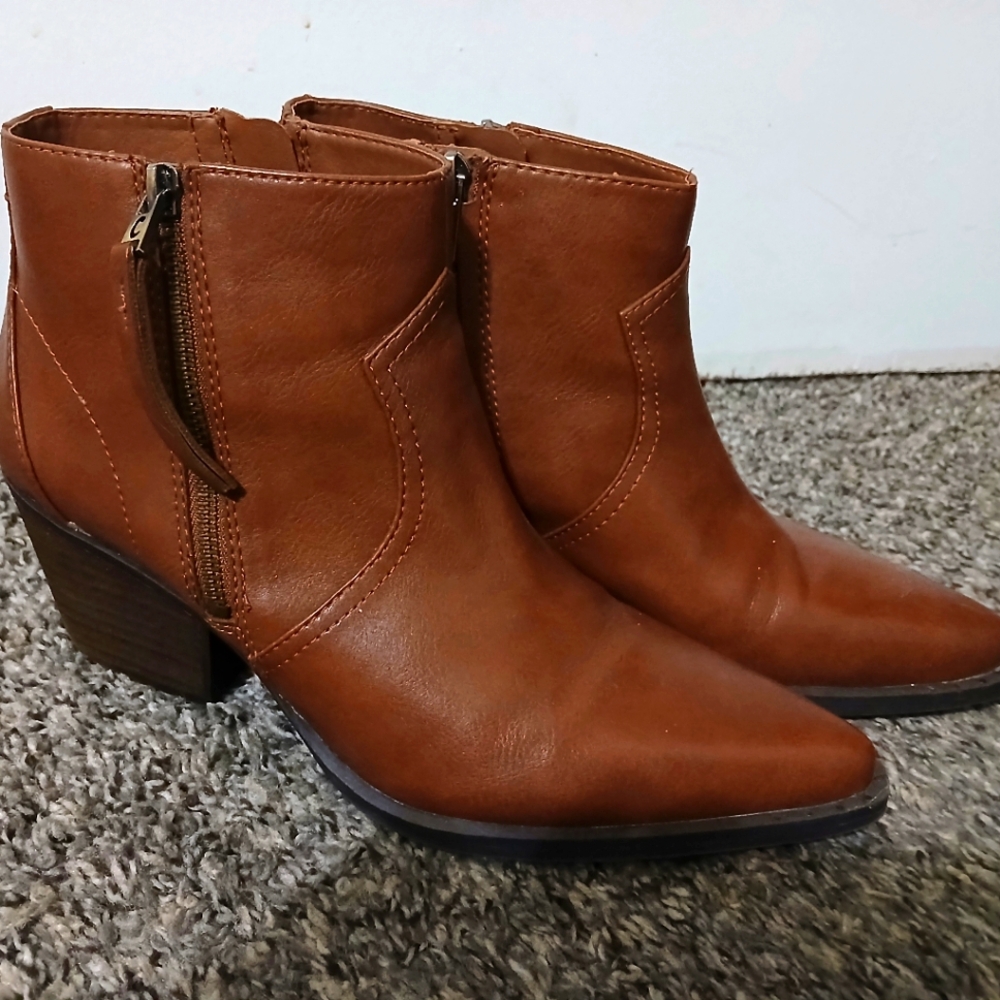 Ankle Leather Boots